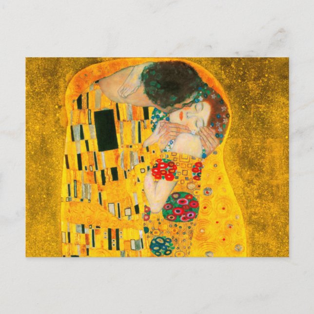Gustav Klimt The Kiss Postcard (Front)