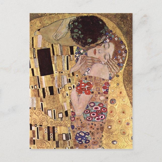Gustav Klimt ~ the Kiss Postcard (Front)