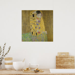 Gustav Klimt The Kiss Poster