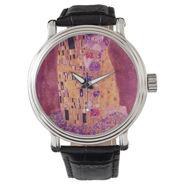 Gustav Klimt The Kiss Purple Watch (Front)