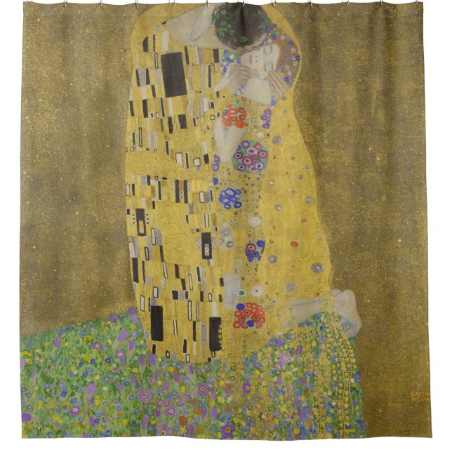 Gustav Klimt, The Kiss Shower Curtain (Front)