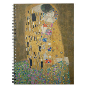 Gustav Klimt - The Kiss Spiral Notebook