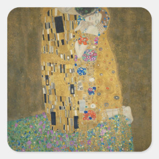 Gustav Klimt - The Kiss Square Sticker