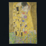 Gustav Klimt - The Kiss Tea Towel<br><div class="desc">The Kiss / Der Kuss - Gustav Klimt in 1907-1908</div>