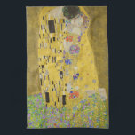 Gustav Klimt - The Kiss Tea Towel<br><div class="desc">The Kiss / Der Kuss - Gustav Klimt in 1907-1908</div>