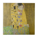 Gustav Klimt - The Kiss Tile<br><div class="desc">The Kiss / Der Kuss - Gustav Klimt in 1907-1908</div>