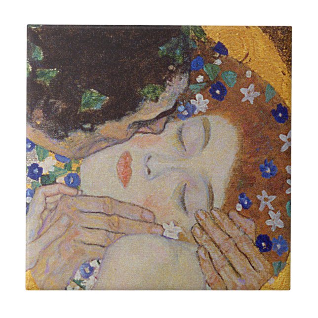 Gustav Klimt - The Kiss Tile (Front)