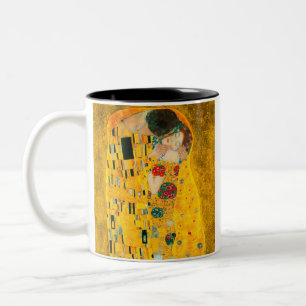 Gustav Klimt The Kiss Two-Tone Coffee Mug