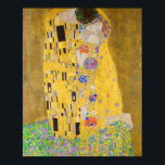 Gustav Klimt The Kiss Vertical Zoom Poster<br><div class="desc">Looking for vibrant Klimt posters? We're happy to offer this digitally restored print of Gustav Klimt's seminal painting The Kiss, one of the most romantic images throughout art history, cropped for an easy-to-frame vertical shape and a tighter composition around the lovers. The Kiss (Lovers) was painted by the Austrian Symbolist...</div>