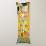 Gustav Klimt The Kiss Vintage Art Nouveau Painting Body Cushion<br><div class="desc">Gustav Klimt The Kiss Vintage Art Nouveau Painting The Kiss (In German: Der Kuss) was painted by the Austrian Symbolist painter Gustav Klimt between 1907 and 1908, the highpoint of his Golden Period, when he painted a number of works in a similar gilded style. The painting is widely considered a...</div>