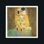 Gustav Klimt The Kiss Vintage Art Nouveau Painting Napkin<br><div class="desc">Gustav Klimt The Kiss Vintage Art Nouveau Painting The Kiss (In German: Der Kuss) was painted by the Austrian Symbolist painter Gustav Klimt between 1907 and 1908, the highpoint of his Golden Period, when he painted a number of works in a similar gilded style. The painting is widely considered a...</div>