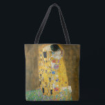 Gustav Klimt The Kiss Vintage Art Nouveau Painting Tote Bag<br><div class="desc">Gustav Klimt The Kiss Vintage Art Nouveau Painting The Kiss (In German: Der Kuss) was painted by the Austrian Symbolist painter Gustav Klimt between 1907 and 1908, the highpoint of his Golden Period, when he painted a number of works in a similar gilded style. The painting is widely considered a...</div>