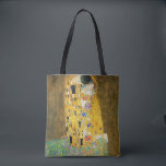 Gustav Klimt The Kiss Vintage Art Nouveau Painting Tote Bag<br><div class="desc">Gustav Klimt The Kiss Vintage Art Nouveau Painting The Kiss (In German: Der Kuss) was painted by the Austrian Symbolist painter Gustav Klimt between 1907 and 1908, the highpoint of his Golden Period, when he painted a number of works in a similar gilded style. The painting is widely considered a...</div>