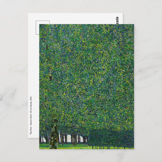 Gustav Klimt - The Park Postcard (Front/Back)