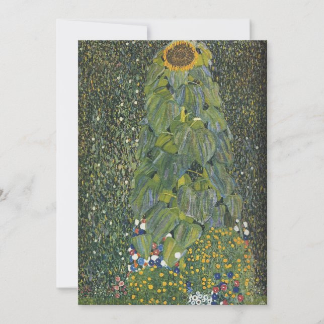 Gustav Klimt - The Sunflower Thank You Card (Front)