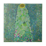 Gustav Klimt - The Sunflower Tile<br><div class="desc">The Sunflower - Gustav Klimt,  Oil on Canvas,  1907</div>