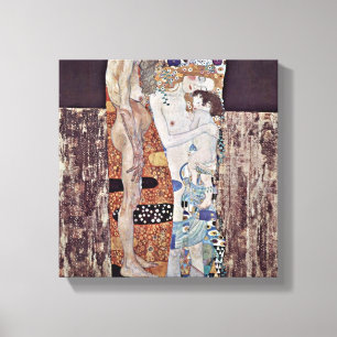 Gustav Klimt - The three ages of woman Canvas Print