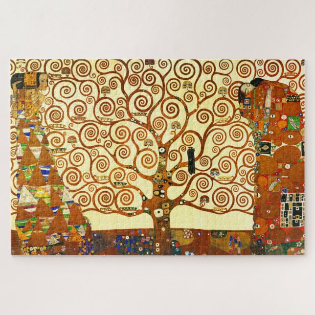 Gustav Klimt The Tree of Life Fine Art Jigsaw Puzzle (Horizontal)