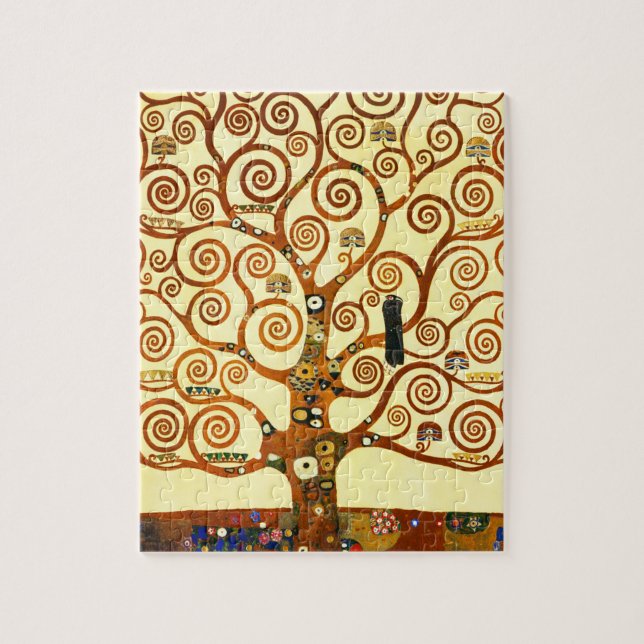 Gustav Klimt The Tree of Life Fine Art Jigsaw Puzzle (Vertical)