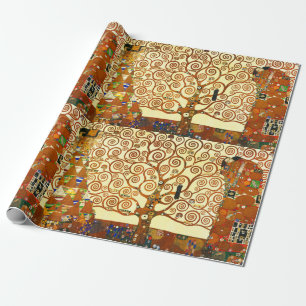Gustav Klimt The Tree of Life Fine Art Wrapping Paper