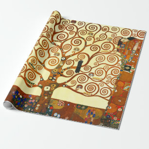 Gustav Klimt The Tree of Life Fine Art Wrapping Paper