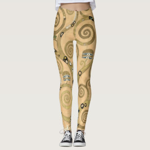 Gustav Klimt - The Tree of Life, Stoclet Frieze Leggings