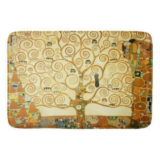 Gustav Klimt The Tree Of Life Vintage Art Nouveau Bath Mat