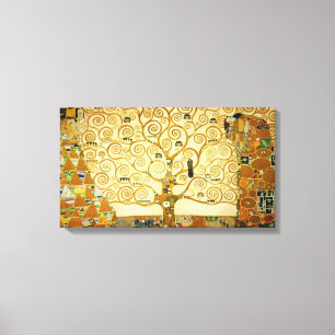 Gustav Klimt The Tree Of Life Vintage Art Nouveau Canvas Print