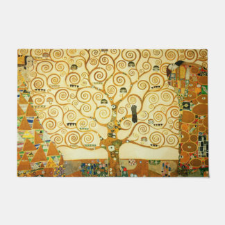 Gustav Klimt The Tree Of Life Vintage Art Nouveau Doormat