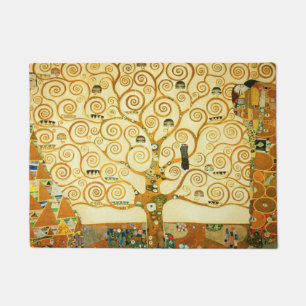 Gustav Klimt The Tree Of Life Vintage Art Nouveau Doormat