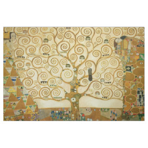 Gustav Klimt The Tree Of Life Vintage Art Nouveau Fabric
