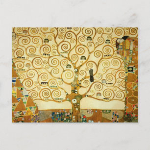 Gustav Klimt The Tree Of Life Vintage Art Nouveau Postcard
