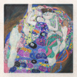 Gustav Klimt - The Virgin Glass Coaster<br><div class="desc">The Virgin / The Maiden - Gustav Klimt,  Oil on Canvas,  1913</div>