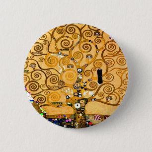 Gustav Klimt Tree of Life 6 Cm Round Badge