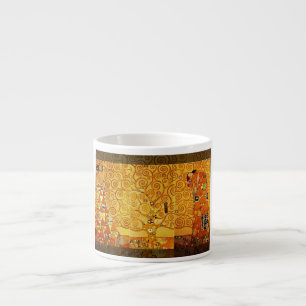 Gustav Klimt Tree of Life Art Nouveau Espresso Cup