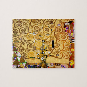 Gustav Klimt Tree of Life: Art Nouveau Symbolist Jigsaw Puzzle