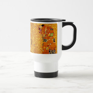 Gustav Klimt Tree of Life: Art Nouveau Symbolist Travel Mug