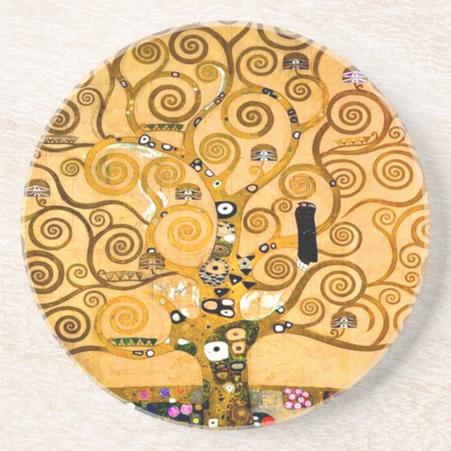 Gustav Klimt Tree of Life Coaster (Front)