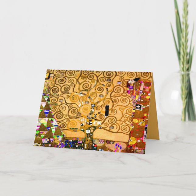 Gustav Klimt Tree of Life Invitation (Front)