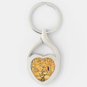 Gustav Klimt Tree of Life Key Ring