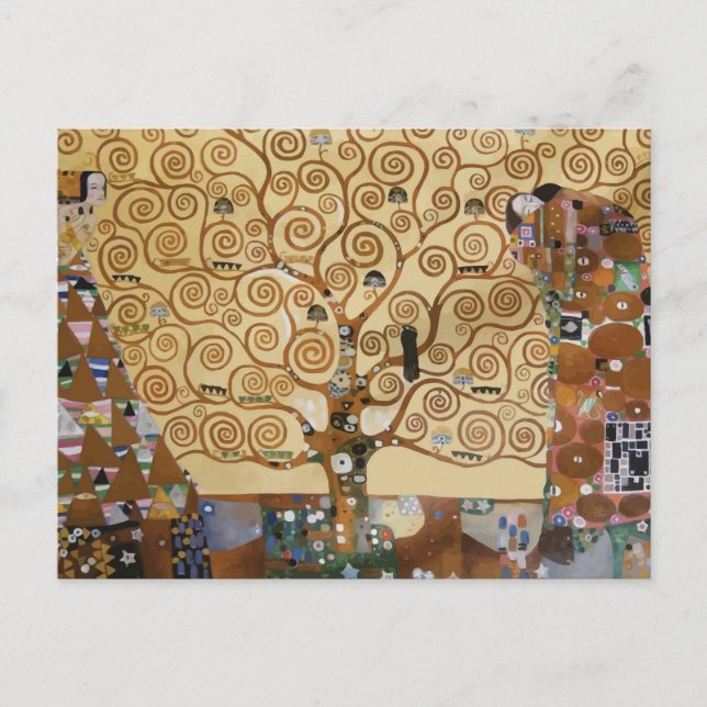 Gustav Klimt Tree Of Life Postcard (Front)