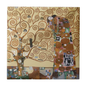 Gustav Klimt Tree Of Life Tile