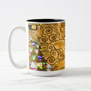 Gustav Klimt Tree of Life Two-Tone Coffee Mug