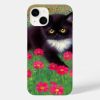 Gustav Klimt Tuxedo Cat