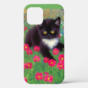 Gustav Klimt Tuxedo Cat iPhone 12 Case