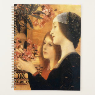 Gustav Klimt-Two Girls with an Oleander   Vintage  Planner