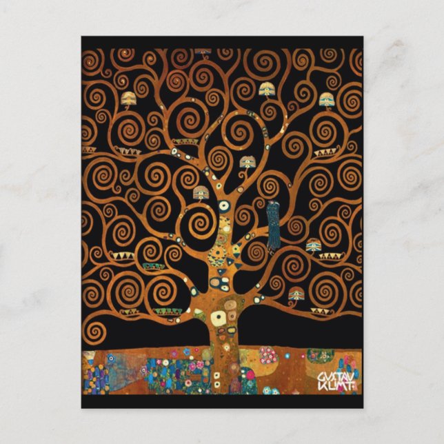 Gustav Klimt - Under the Tree of Life Postcard (Front)