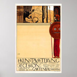 Gustav Klimt Vienna Secession Poster Austrian Art
