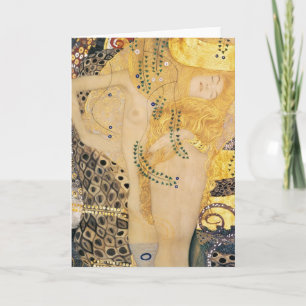 Gustav Klimt - Water Serpents I Card