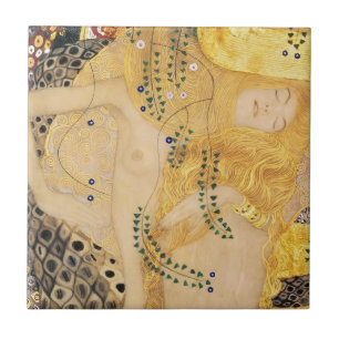 Gustav Klimt - Water Serpents I Tile